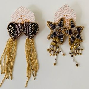 Handmade Star & Heart Earrings